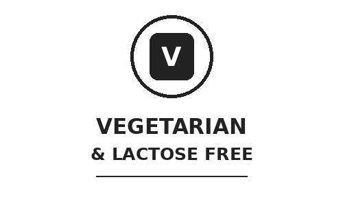 Vegetarian and lactose-free